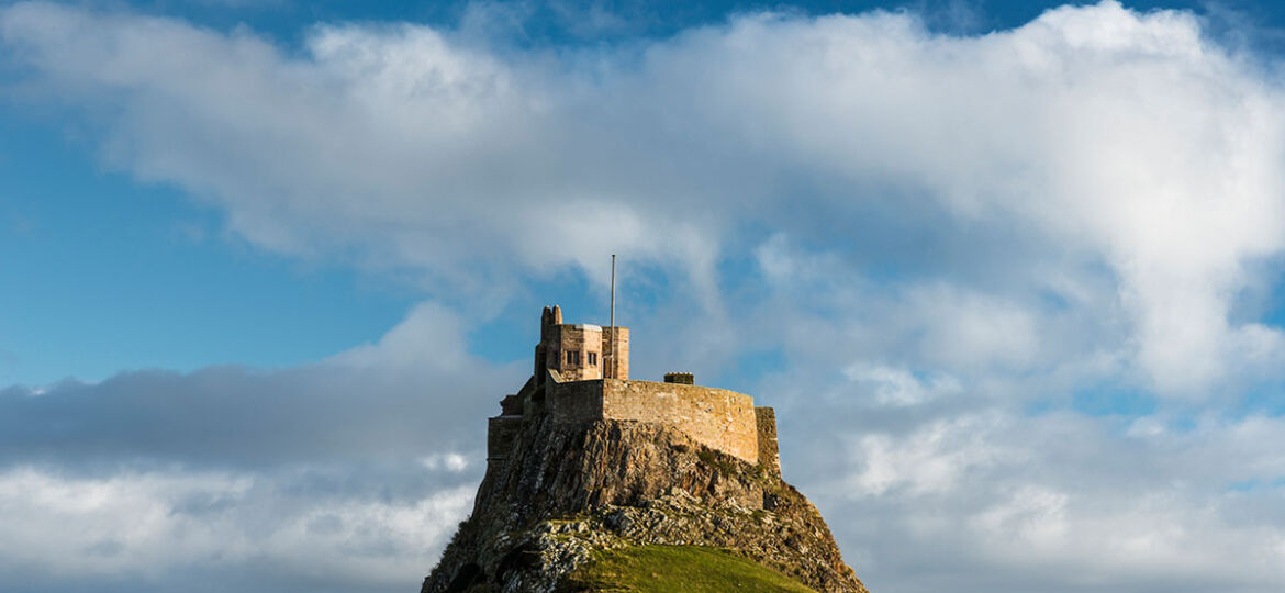 Holy Island (Lindisfarne) Castle, on the Northumberland coast