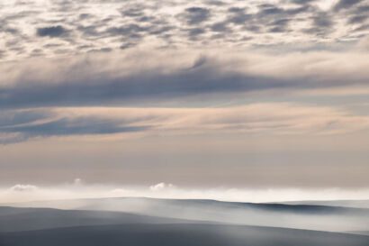 Low cloud rolling in over the Forest of Bowland, Lancashire